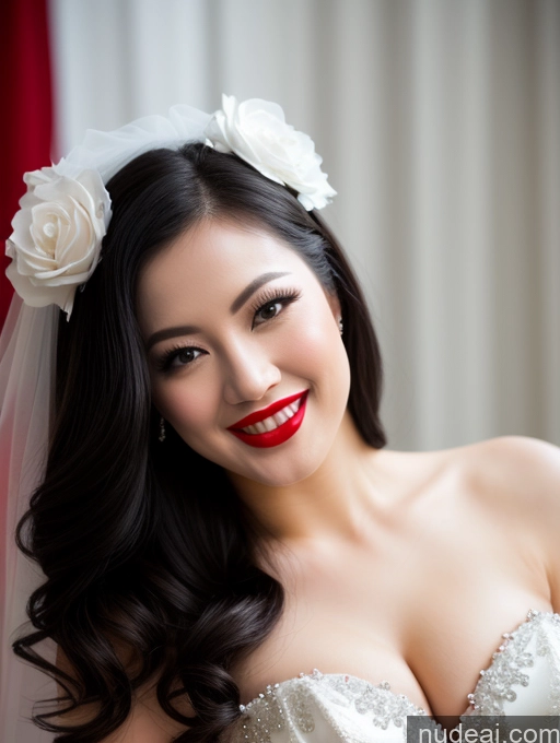 related ai porn images free for Model Beautiful Lipstick Fairer Skin Happy Laughing Seductive Black Hair Slicked Chinese Close-up View Devil Bright Lighting Detailed Sexy Face Wedding