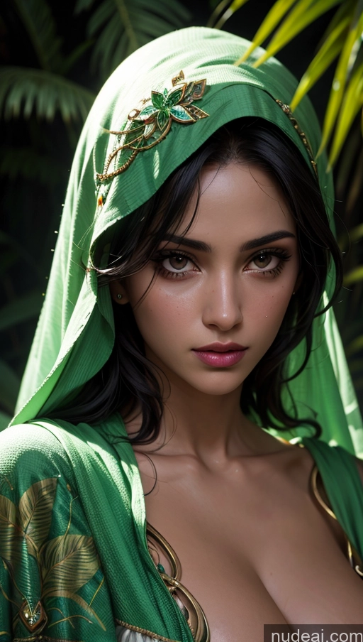 related ai porn images free for Close-up View Dark Lighting Jungle Dress Arabic