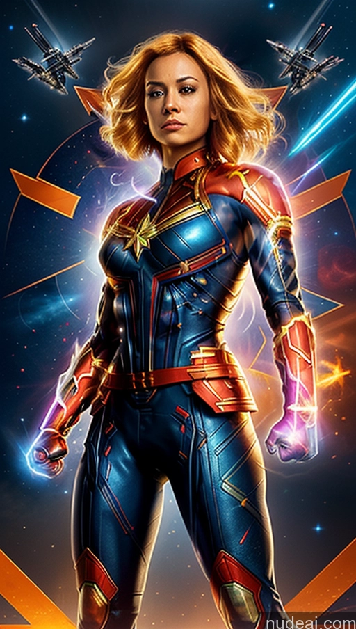 related ai porn images free for Several Busty Muscular Abs Powering Up Captain Marvel Cyborg Mech Suit