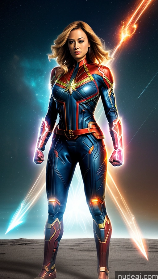 related ai porn images free for Several Busty Muscular Abs Powering Up Captain Marvel Cyborg Mech Suit Sci-fi Armor