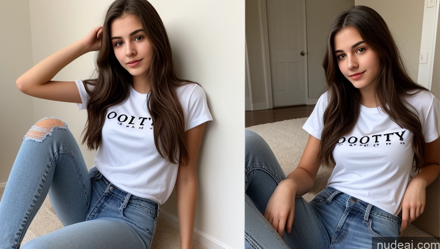 related ai porn images free for Shirt Jeans Small Tits Skinny Sorority 18