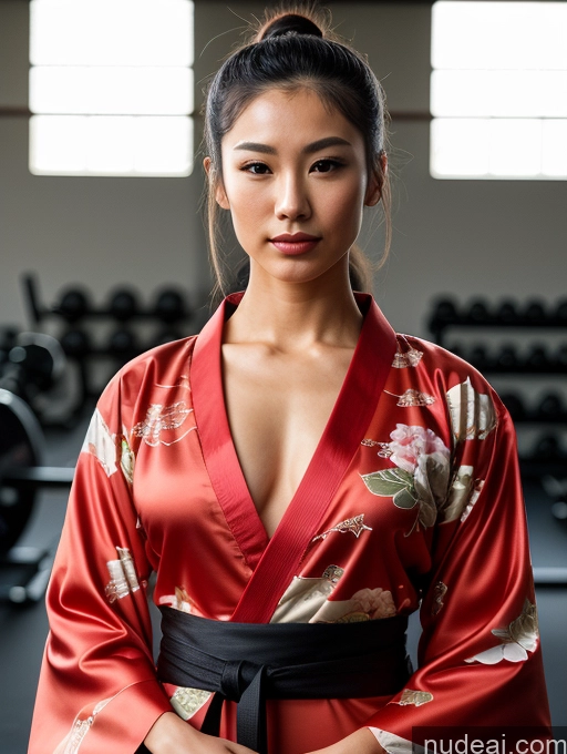 related ai porn images free for Model Muscular Lipstick 18 Serious Black Hair Ponytail Japanese Soft Anime Dress Kimono Martial Arts Gym Chemise Close-up View
