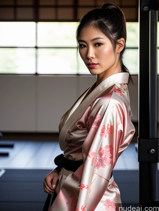related ai porn images free for Model Muscular Lipstick 18 Serious Black Hair Ponytail Japanese Soft Anime Dress Kimono Martial Arts Gym Chemise Close-up View