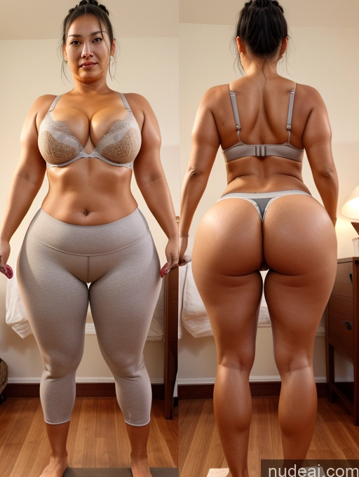 related ai porn images free for Seductive Bedroom Panties Asian Milf Big Ass Onoff Oiled Body 30s Hair Bun Push-up Bra Yoga Pants