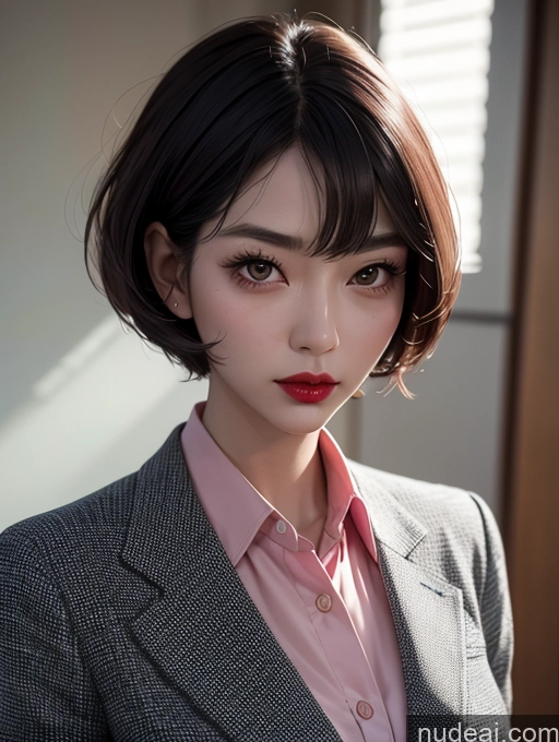 related ai porn images free for Teacher Suit Bobcut Lipstick 40s Korean Serious