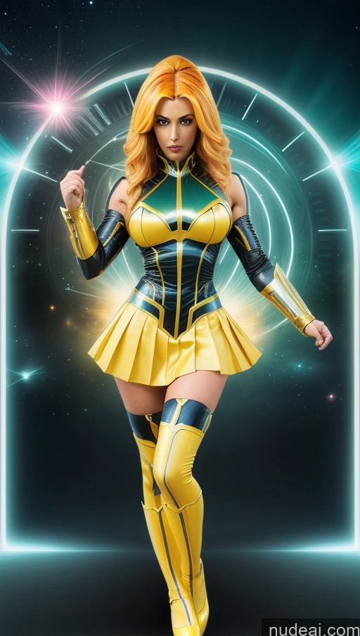 related ai porn images free for Superheroine Several Busty Muscular Abs School Uniform, Cleavage Cutout, Clothing Cutout, Pleated Skirt, Thighhighs Super Saiyan Persian Surrealist Dynamic View Space Superhero Futuristic Powering Up