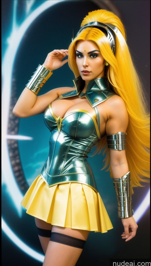 related ai porn images free for Superheroine Several Busty Muscular Abs School Uniform, Cleavage Cutout, Clothing Cutout, Pleated Skirt, Thighhighs Super Saiyan Persian Surrealist Space Superhero Futuristic Powering Up Super Saiyan 3