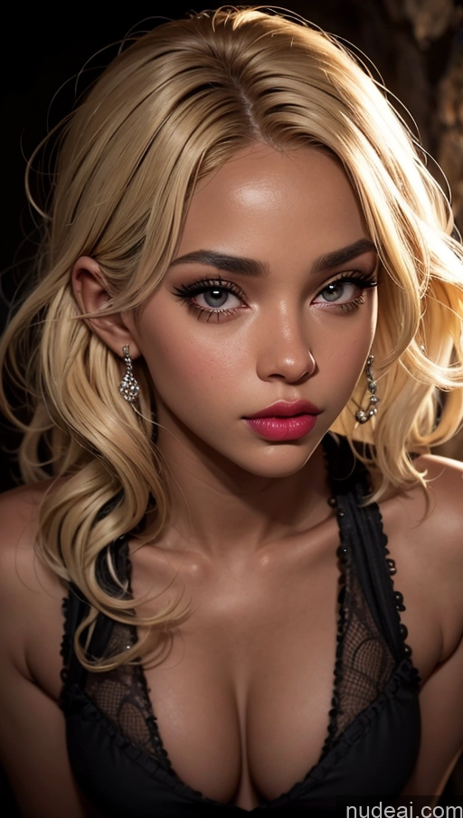 related ai porn images free for Blonde Close-up View Detailed Dark Lighting Pouting Lips Cave Lipstick Bending Over African Jumpsuit