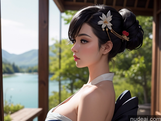related ai porn images free for 18 Woman Serious Beautiful Nilotic Cleavage Perfect Boobs Black Hair Pixie Lake Side View Geisha