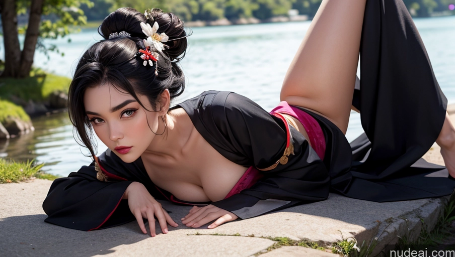 related ai porn images free for 18 Woman Serious Beautiful Nilotic Cleavage Perfect Boobs Black Hair Pixie Lake Side View Geisha