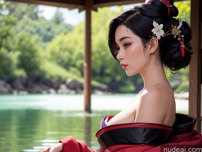 related ai porn images free for 18 Woman Serious Beautiful Nilotic Cleavage Perfect Boobs Black Hair Pixie Lake Side View Geisha