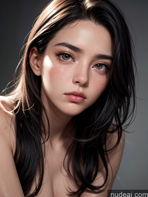 related ai porn images free for Long Hair Black Hair Sad 18 Close-up View