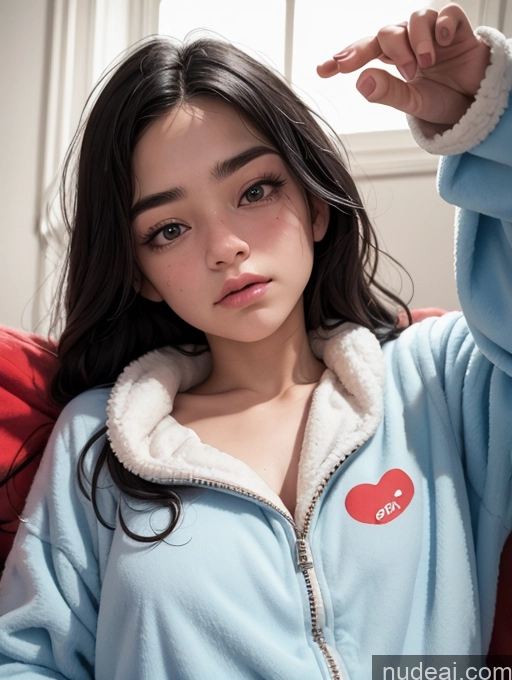 related ai porn images free for Long Hair Black Hair Sad 18 Close-up View White Onesie Pajamas