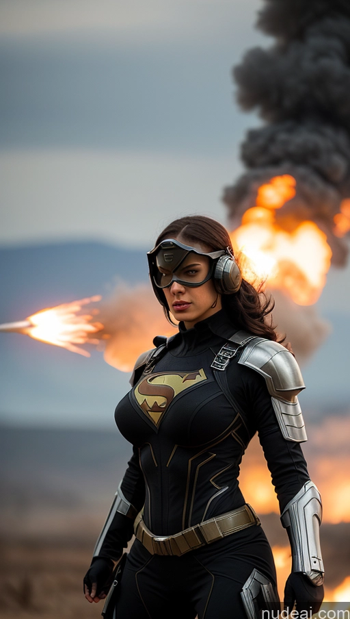 related ai porn images free for Superhero Sci-fi Armor Military Perfect Boobs Muscular Abs Several Superheroine Battlefield