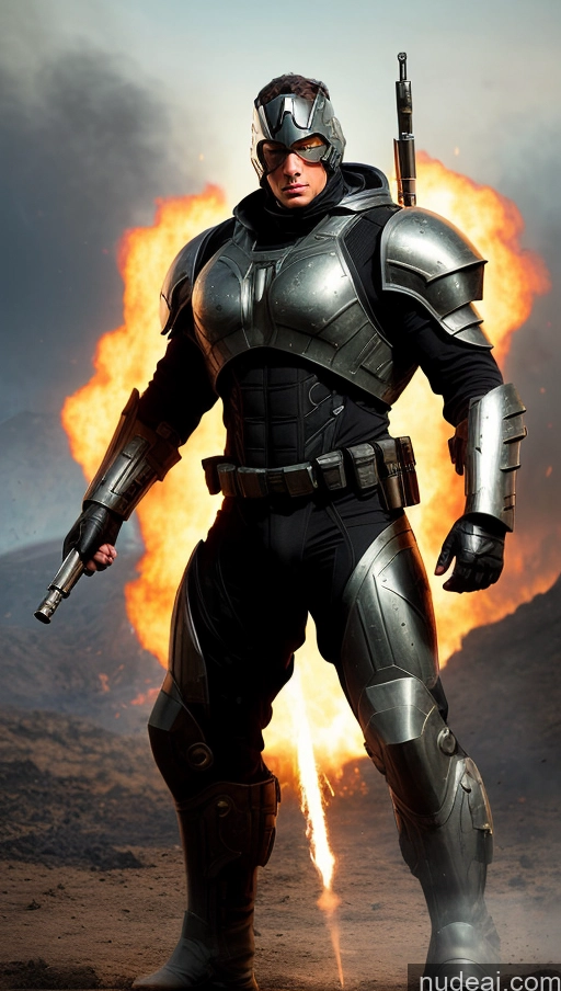 related ai porn images free for Superhero Sci-fi Armor Military Perfect Boobs Muscular Abs Several Battlefield Surrealist Powering Up Bodybuilder