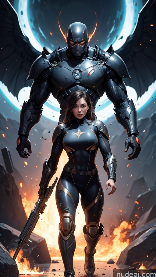 related ai porn images free for Superhero Sci-fi Armor Military Perfect Boobs Several Battlefield Surrealist Powering Up Bodybuilder Muscular Abs