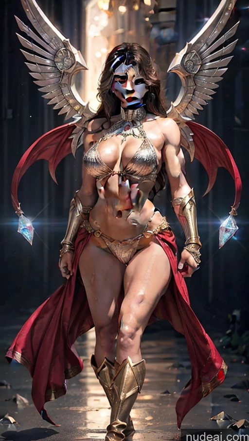 related ai porn images free for Superhero Perfect Boobs Several Powering Up Muscular Abs Diamond Jewelry Has Wings Superheroine