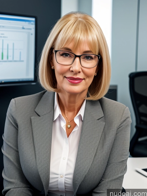 related ai porn images free for 70s Czech Busty Tall Glasses Bangs Blonde Office Suit Secretary Detailed 3d Close-up View