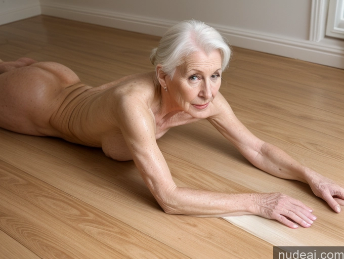 related ai porn images free for 70s High Heels Fairer Skin White Hair Nude Hair Bun Oiled Body Sad Plank