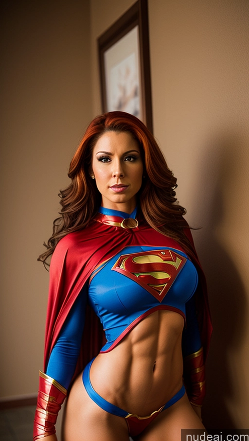 related ai porn images free for Ginger Latina Several Busty Muscular Abs Superheroine Superhero