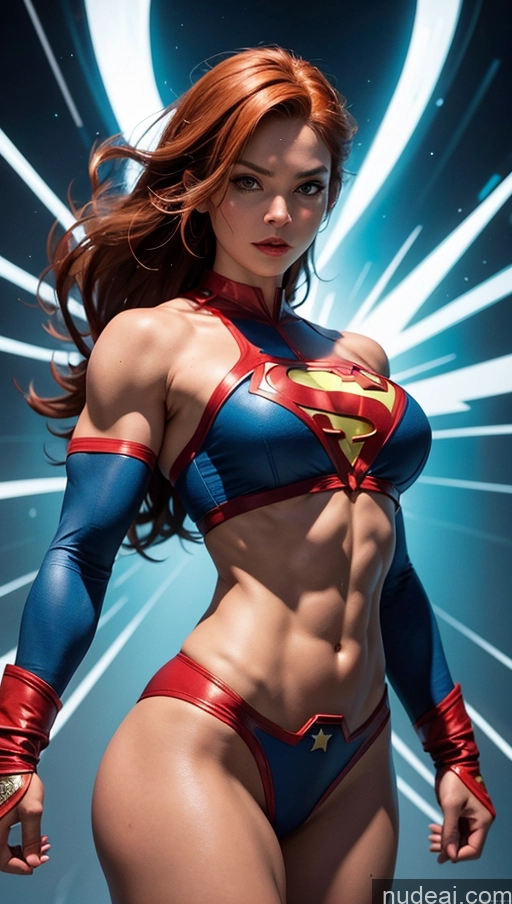 related ai porn images free for Busty Abs Several Ginger Latina Superhero Powering Up Superheroine Muscular
