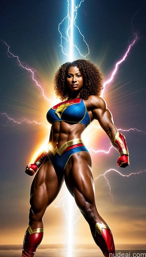 related ai porn images free for Busty Abs Several Ginger Superhero Powering Up Bodybuilder Curly Hair Black
