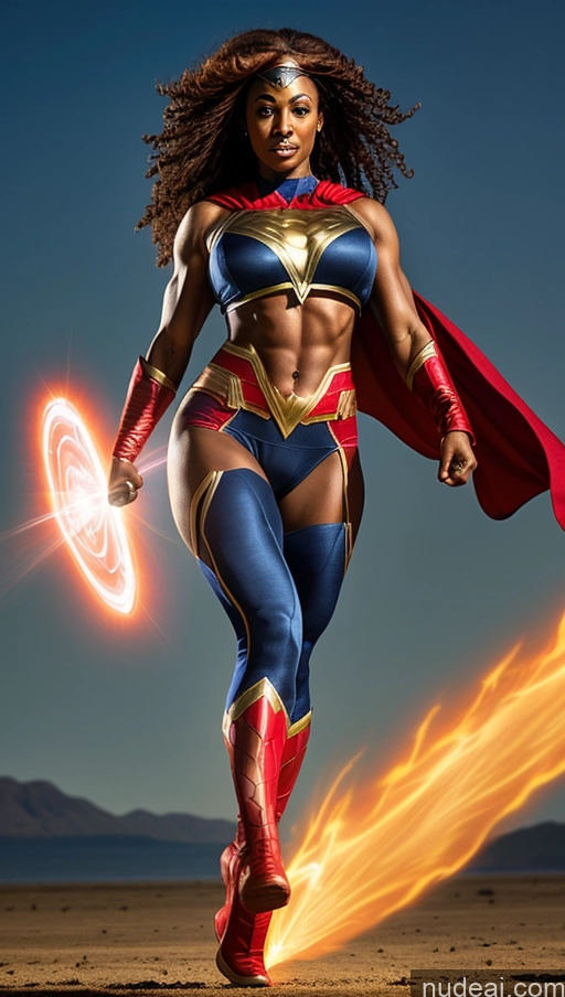 related ai porn images free for Busty Abs Several Ginger Superhero Powering Up Black Muscular