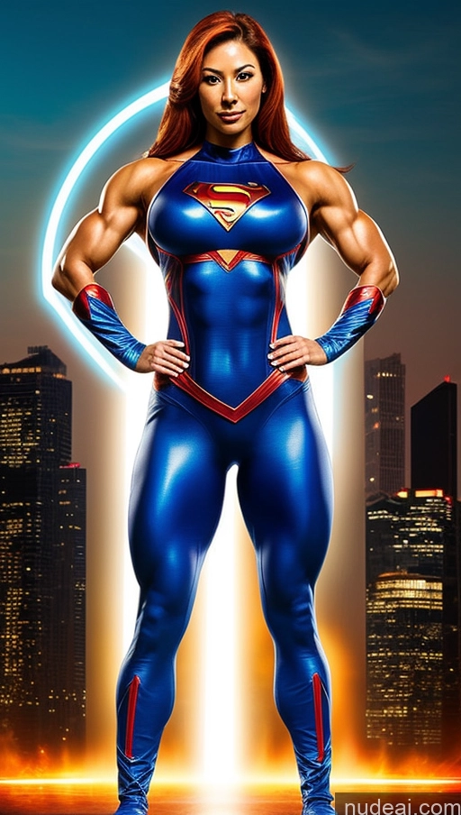 related ai porn images free for Ginger Bodybuilder Several Busty Powering Up Superhero Abs Asian