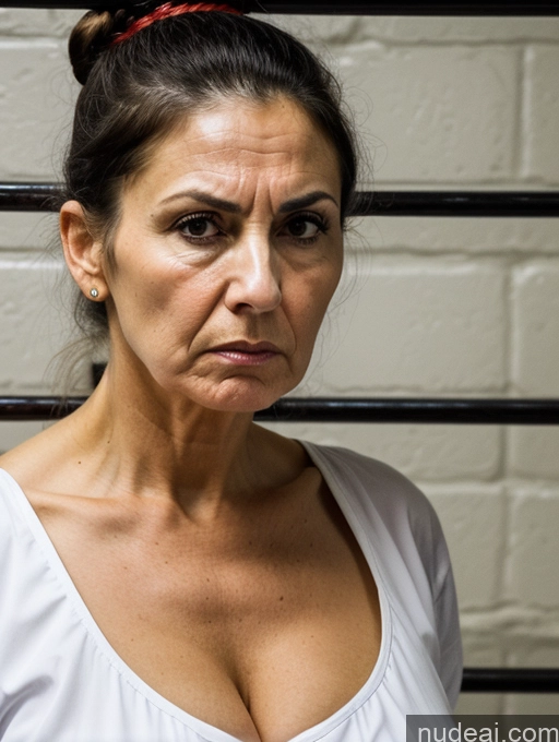 related ai porn images free for Milf Huge Boobs Skinny Short 60s Angry Black Hair Hair Bun Jewish Prison Dress Traditional Front View