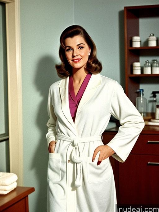 related ai porn images free for 60s Bathrobe Lab Coat Western