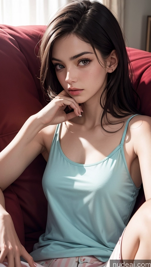 related ai porn images free for Close-up View Skinny Couch Tank Top Pajamas