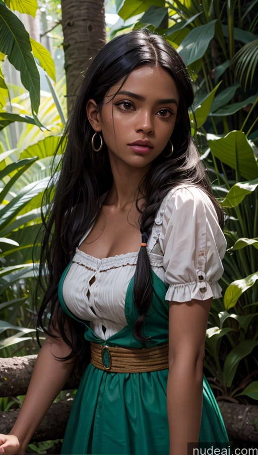 related ai porn images free for Close-up View Dirndl Indian Long Hair Black Hair Dark Skin Medieval Jungle Plank Serious