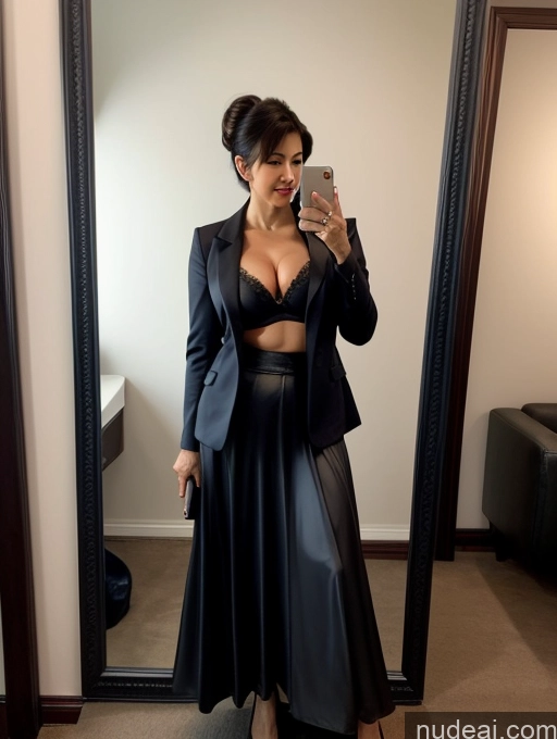 related ai porn images free for Milf Perfect Boobs Beautiful Perfect Body 70s Chinese Mirror Selfie Jacket Bra Suit Stylish Secretary Professor Cleavage Detailed Busty Pixie Long Skirt Dark Lighting