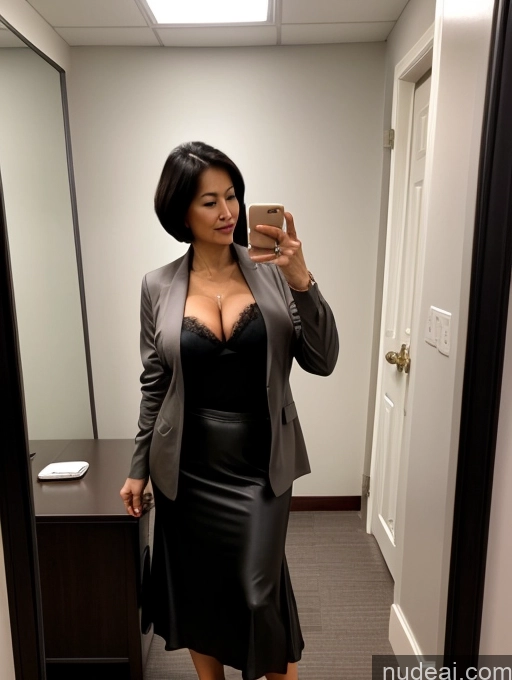 related ai porn images free for Milf Perfect Boobs Beautiful Perfect Body 70s Chinese Mirror Selfie Jacket Bra Suit Stylish Secretary Professor Cleavage Detailed Busty Pixie Long Skirt Dark Lighting