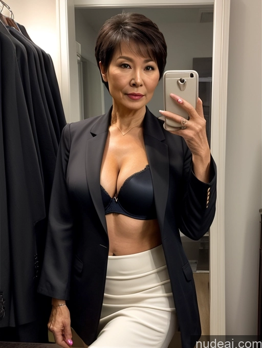 related ai porn images free for Milf Perfect Boobs Beautiful Perfect Body 70s Chinese Mirror Selfie Jacket Bra Suit Stylish Secretary Professor Detailed Busty Pixie Long Skirt Dark Lighting Topless