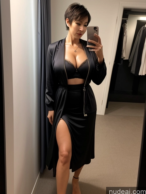 related ai porn images free for Milf Perfect Boobs Beautiful Perfect Body 70s Chinese Mirror Selfie Jacket Bra Suit Stylish Secretary Professor Detailed Busty Pixie Long Skirt Dark Lighting Topless