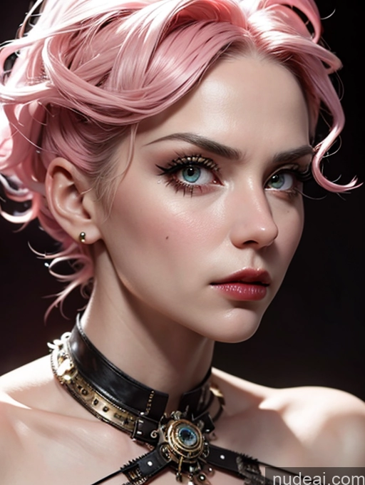 related ai porn images free for Serious Dildo Reveal Steampunk Close-up View Perfect Boobs Vampire Pink Hair