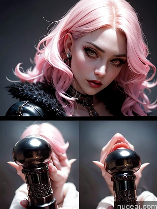 related ai porn images free for Serious Dildo Reveal Steampunk Close-up View Perfect Boobs Vampire Pink Hair