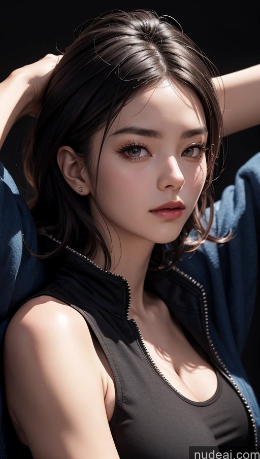 related ai porn images free for Tank Top Close-up View Jacket Dark Lighting Chinese