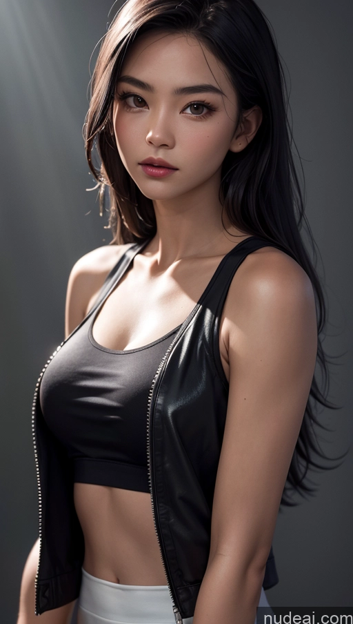 related ai porn images free for Tank Top Close-up View Jacket Dark Lighting Filipina