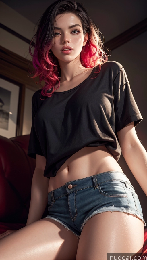 related ai porn images free for Close-up View Dark Lighting Short Shorts Pajamas German