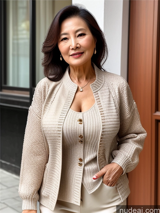 related ai porn images free for Milf Perfect Boobs Beautiful 70s Chinese Blouse Casual Jacket Professor Stylish Sweater Cleavage Detailed
