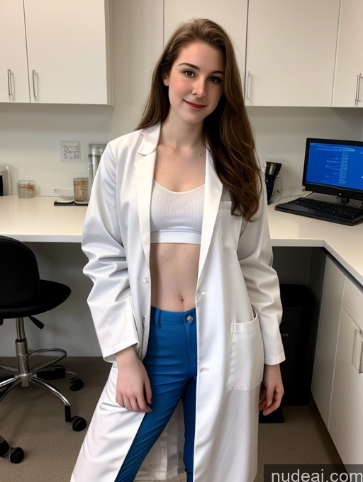 related ai porn images free for Fairer Skin Pubic Hair Big Hips 18 Skinny Model Lab Coat