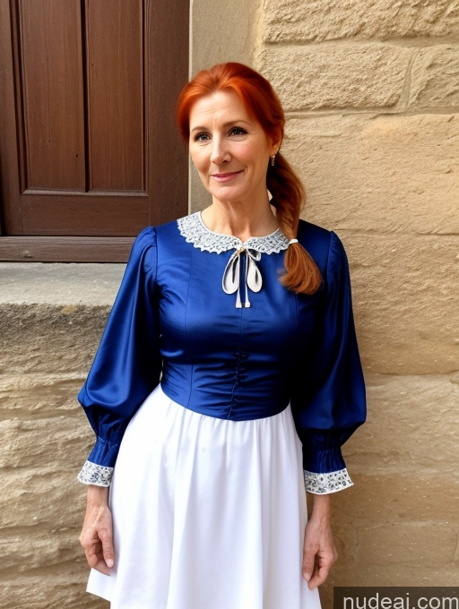 related ai porn images free for Milf Ginger Ponytail French Front View Dress Traditional 20s