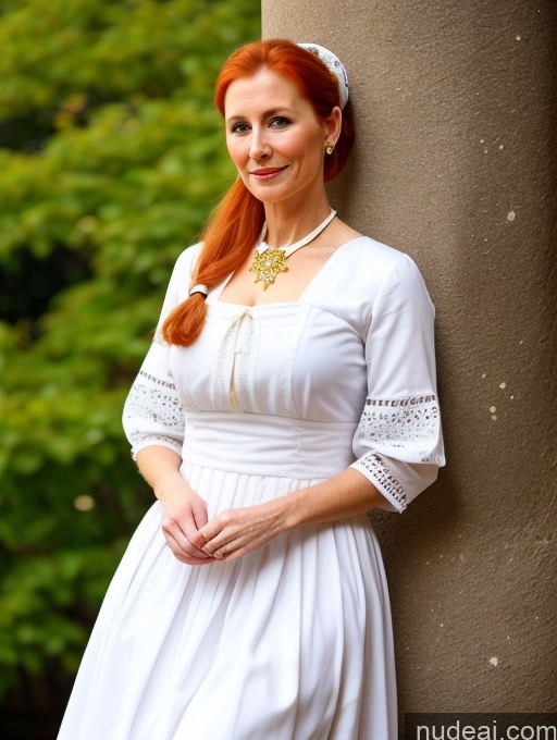 related ai porn images free for Milf Ginger Ponytail French Front View Dress Traditional 20s
