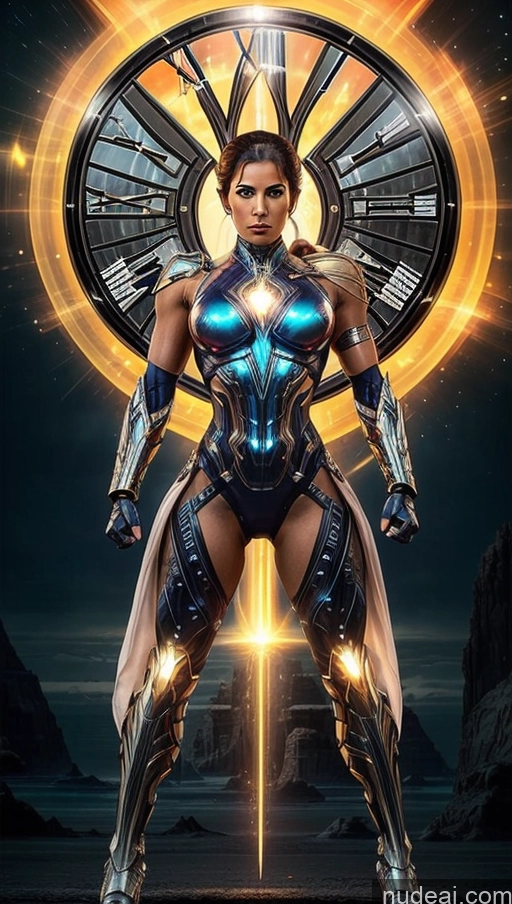related ai porn images free for Cyborg Several Perfect Boobs Muscular Abs Egyptian Surrealist Superhero Regal Powering Up Has Wings
