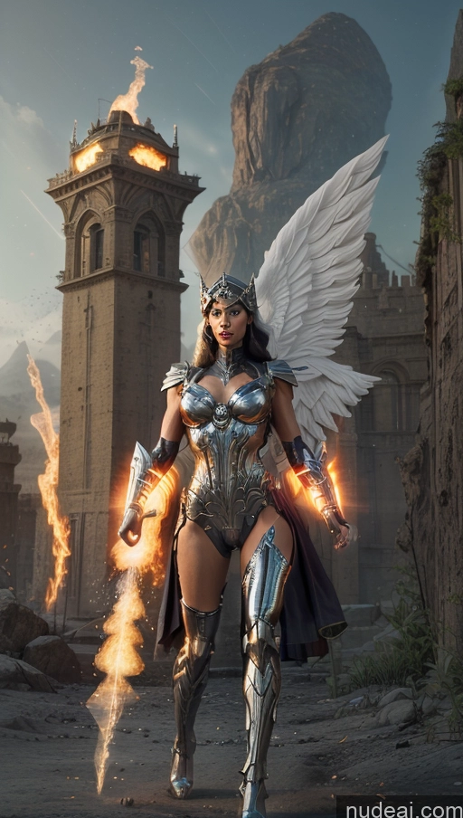 related ai porn images free for Cyborg Several Perfect Boobs Muscular Abs Egyptian Surrealist Superhero Regal Powering Up Angel Battlefield Dynamic View Has Wings Futuristic
