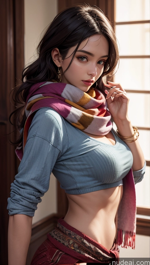 related ai porn images free for Close-up View Shirt Scarf Harem Pants
