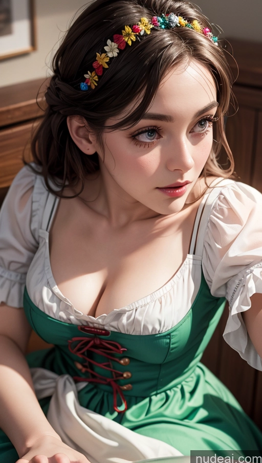 related ai porn images free for Close-up View Dirndl Dress