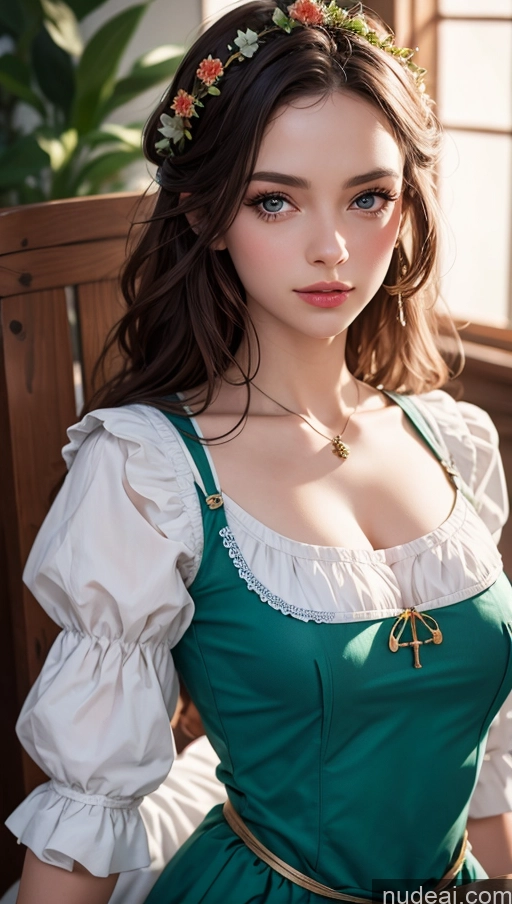 related ai porn images free for Close-up View Dirndl Dress